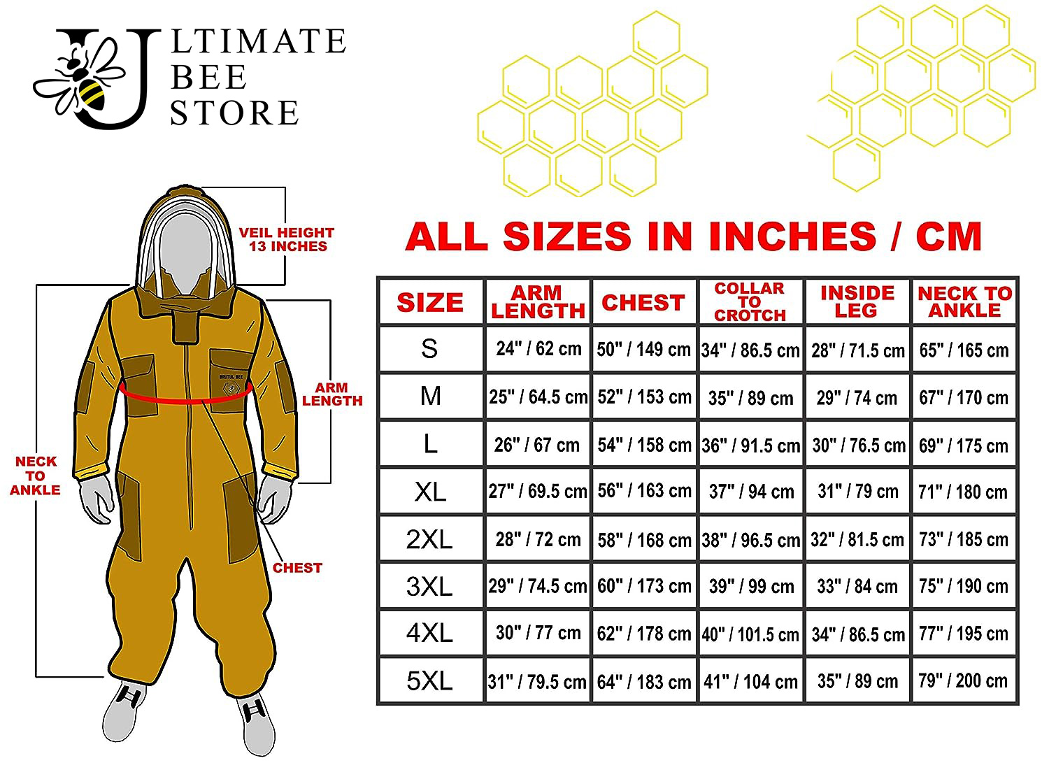 3 Layer Mesh Ultra Ventilated Beekeeping Suit in White Fencing Veil With a Extra Veil and Pair of Gloves (S-5XL) - Image 5