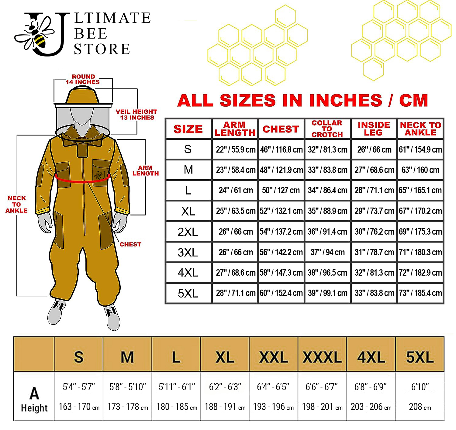 3 Layer Mesh Ultra Ventilated Beekeeping Suit in Khaki Round Veil With a Extra Veil and Pair of Gloves (S-5XL) - Image 6